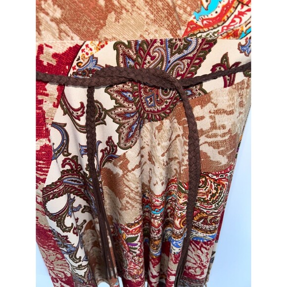 Women's Lauren Ralph Lauren Crossover Paisley Print Short Sleeve Dress Size 10 - Picture 4 of 7